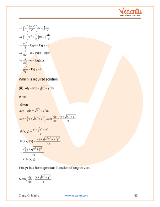 Important questions and answers of CBSE class 12 Maths