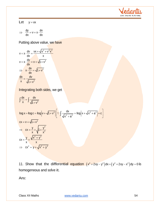 Important questions and answers of CBSE class 12 Maths