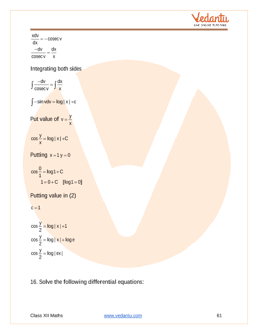 Important questions and answers of CBSE class 12 Maths