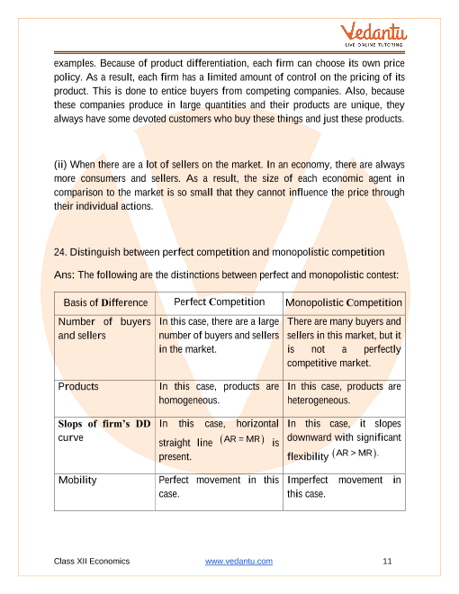 Important questions and answers of CBSE class 12 Economics