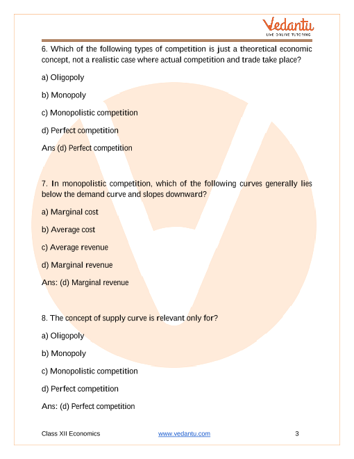 Important questions and answers of CBSE class 12 Economics