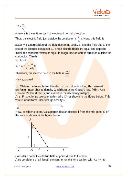 Important questions and answers of CBSE class 12 Physics