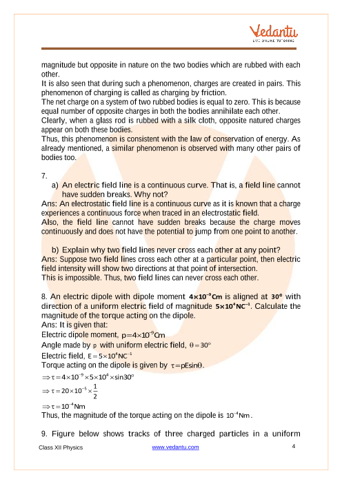 Important questions and answers of CBSE class 12 Physics