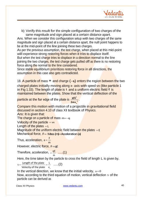 Important questions and answers of CBSE class 12 Physics