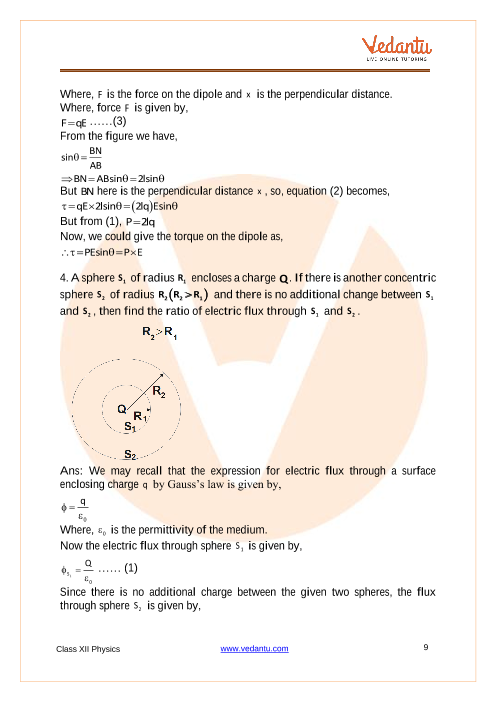 Important questions and answers of CBSE class 12 Physics