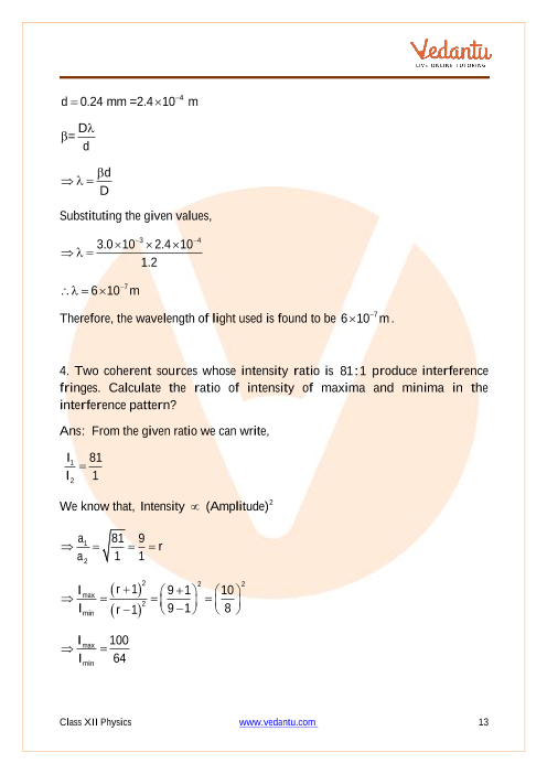 Important questions and answers of CBSE class 12 Physics