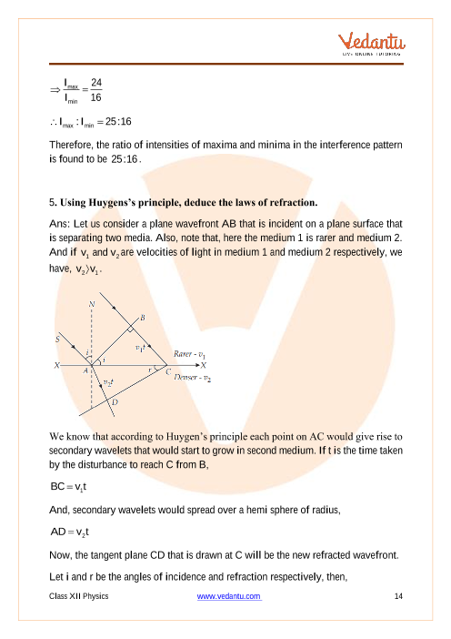 Important questions and answers of CBSE class 12 Physics