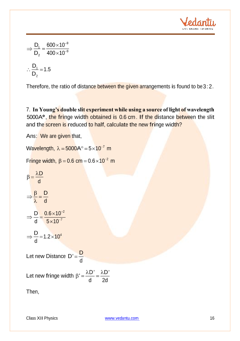 Important questions and answers of CBSE class 12 Physics