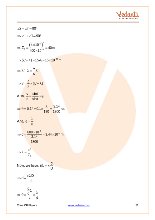 CBSE Class 12 Physics - Chapter 10 - Wave Optics - Important Questions ...