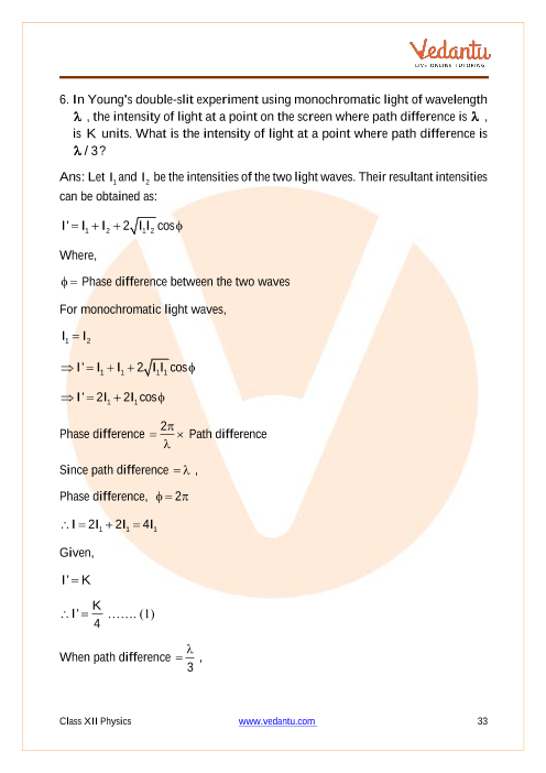 Important questions and answers of CBSE class 12 Physics