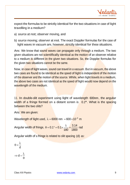 Important questions and answers of CBSE class 12 Physics