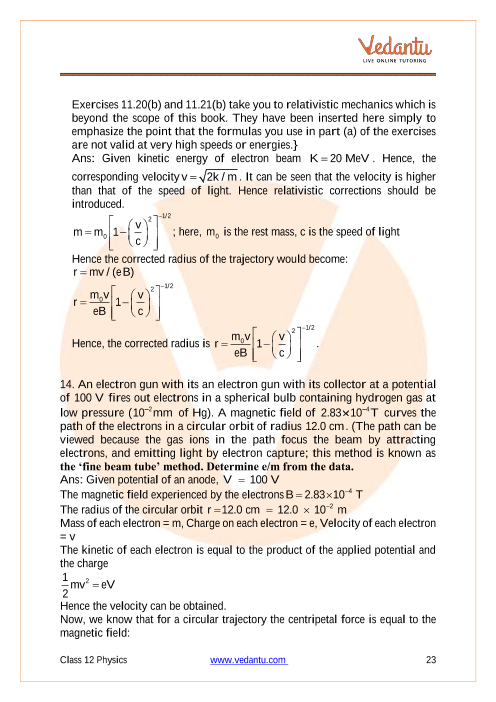 Important questions and answers of CBSE class 12 Physics