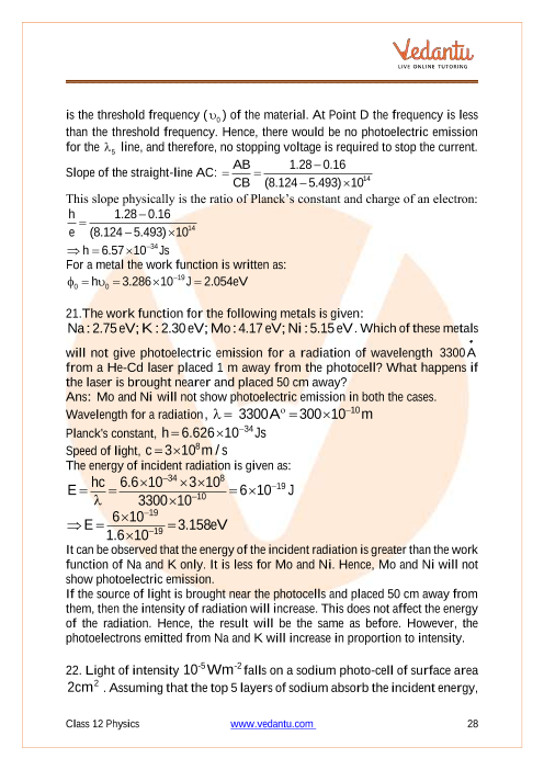 Important questions and answers of CBSE class 12 Physics