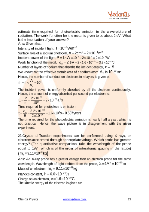 Important questions and answers of CBSE class 12 Physics