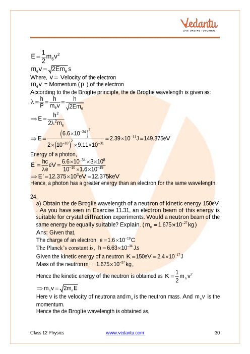 Important questions and answers of CBSE class 12 Physics