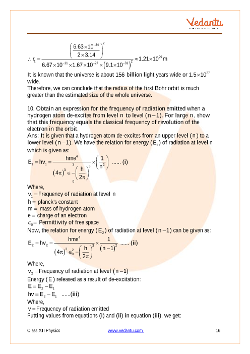 Important questions and answers of CBSE class 12 Physics