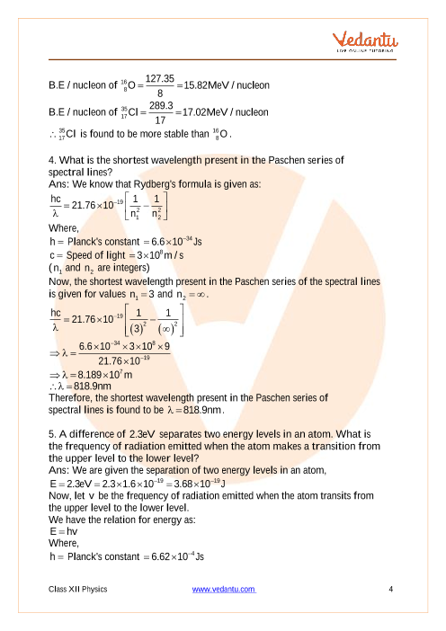 Important questions and answers of CBSE class 12 Physics