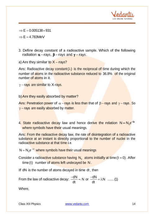 Important questions and answers of CBSE class 12 Physics