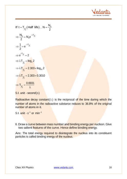 Important questions and answers of CBSE class 12 Physics