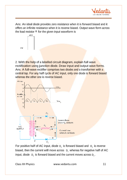 Important questions and answers of CBSE class 12 Physics