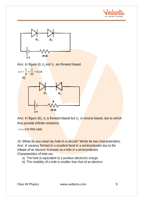 Important questions and answers of CBSE class 12 Physics