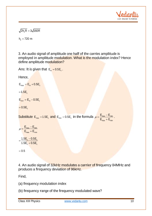 Important questions and answers of CBSE class 12 Physics