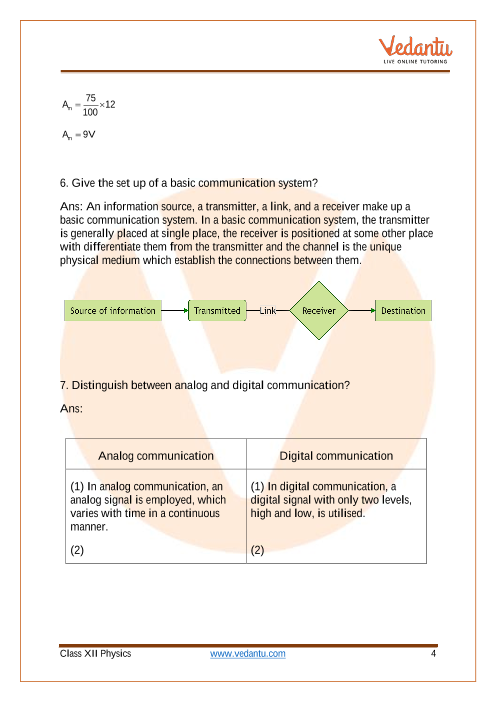 Important questions and answers of CBSE class 12 Physics