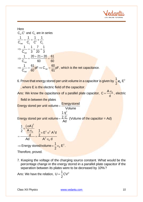 Important questions and answers of CBSE class 12 Physics