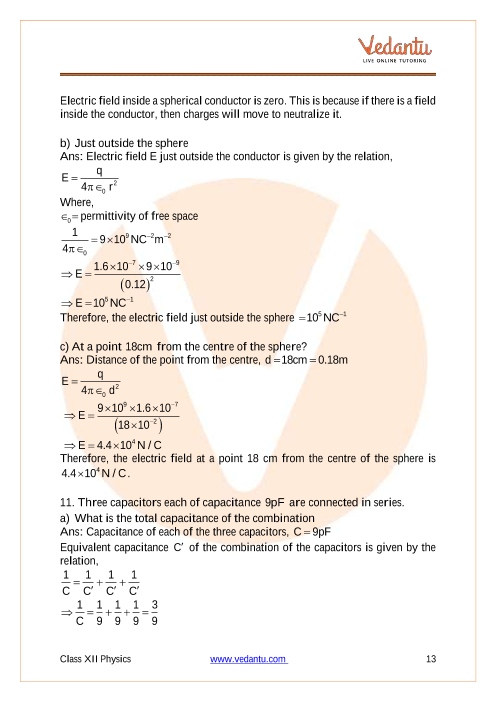 Important questions and answers of CBSE class 12 Physics