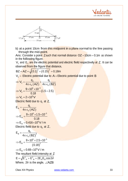 Important questions and answers of CBSE class 12 Physics