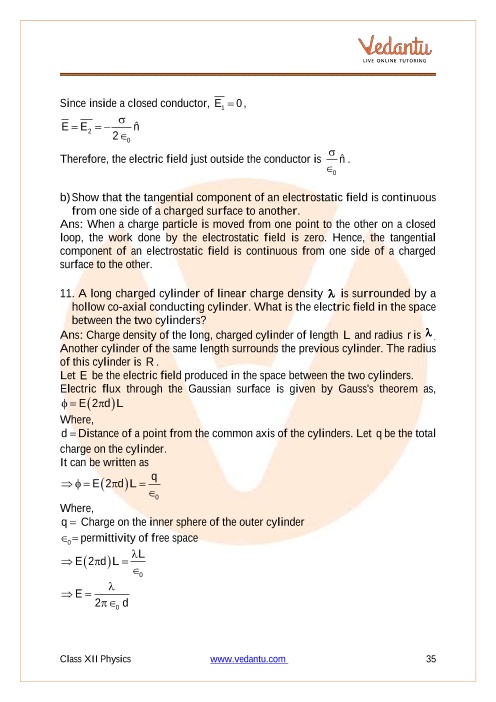 Important questions and answers of CBSE class 12 Physics