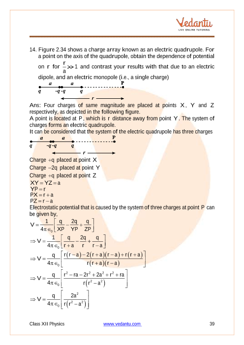 Important questions and answers of CBSE class 12 Physics