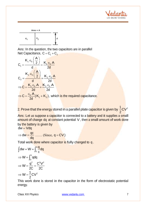 Important questions and answers of CBSE class 12 Physics