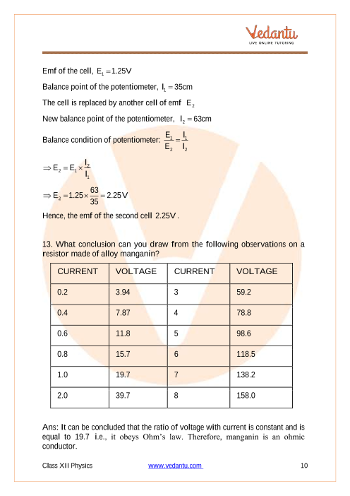 case study questions class 12 physics chapter 3