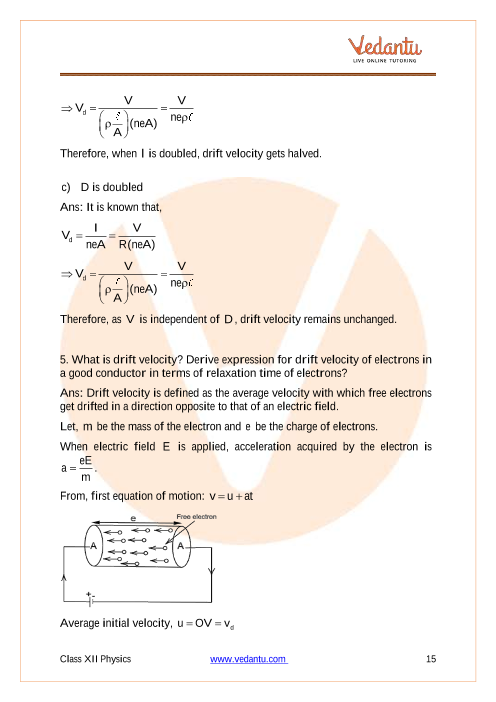 Important questions and answers of CBSE class 12 Physics