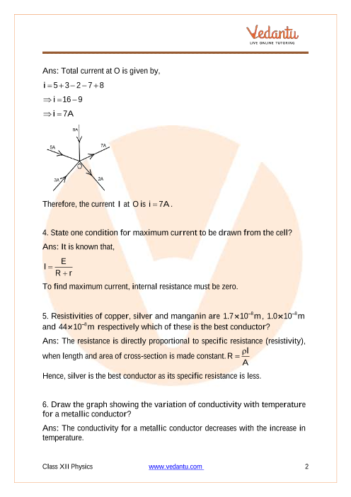 case study based questions class 12 physics chapter 3