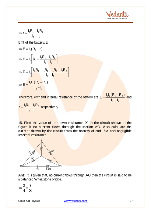 Important questions and answers of CBSE class 12 Physics