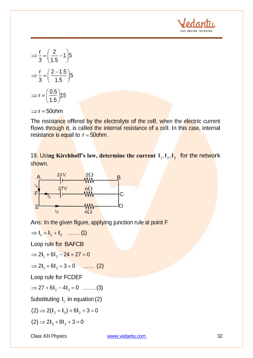 case study questions class 12 physics chapter 3