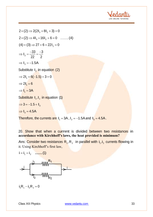 Important questions and answers of CBSE class 12 Physics