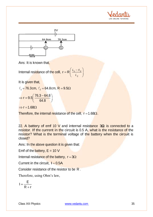 case study based questions class 12 physics chapter 3