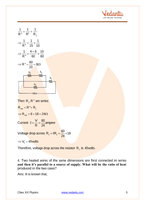 case study questions class 12 physics chapter 3