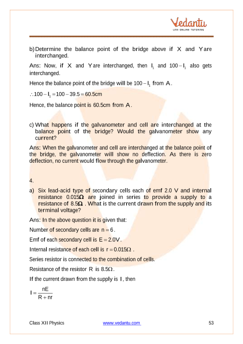 Important questions and answers of CBSE class 12 Physics