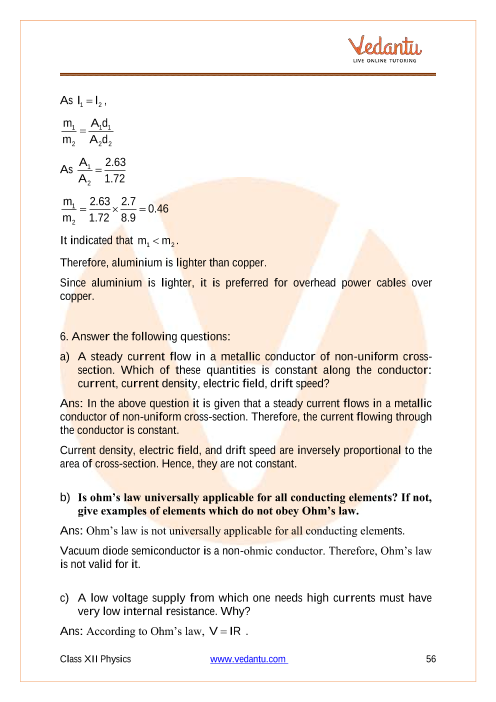 Important questions and answers of CBSE class 12 Physics