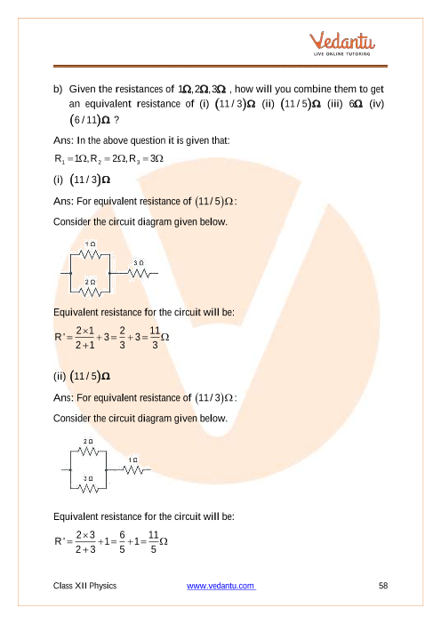 Important questions and answers of CBSE class 12 Physics