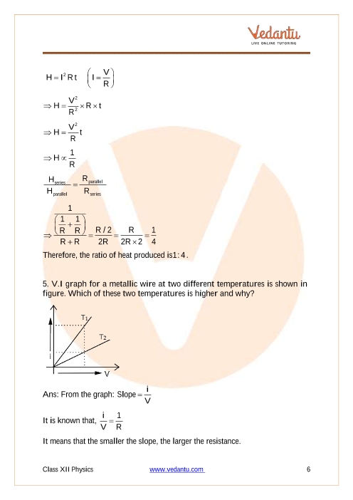 Important questions and answers of CBSE class 12 Physics