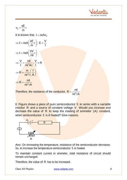 Important questions and answers of CBSE class 12 Physics