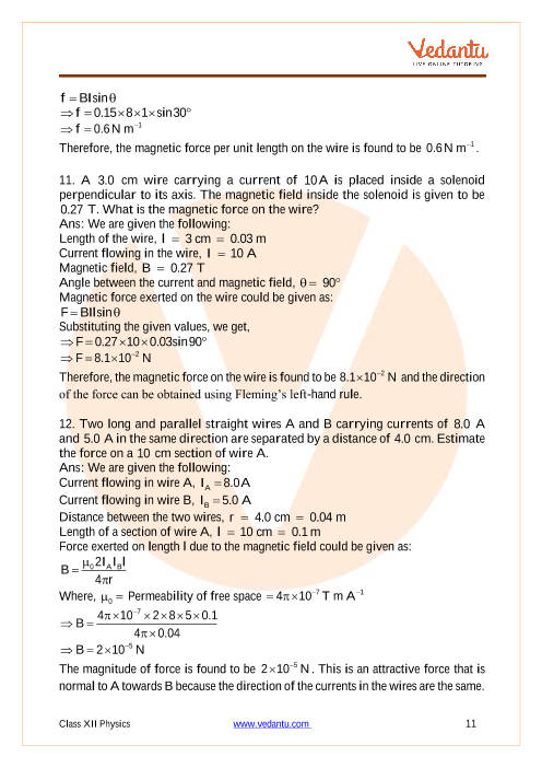 Important questions and answers of CBSE class 12 Physics