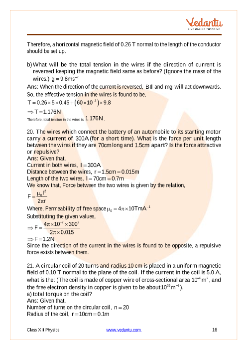 Important questions and answers of CBSE class 12 Physics