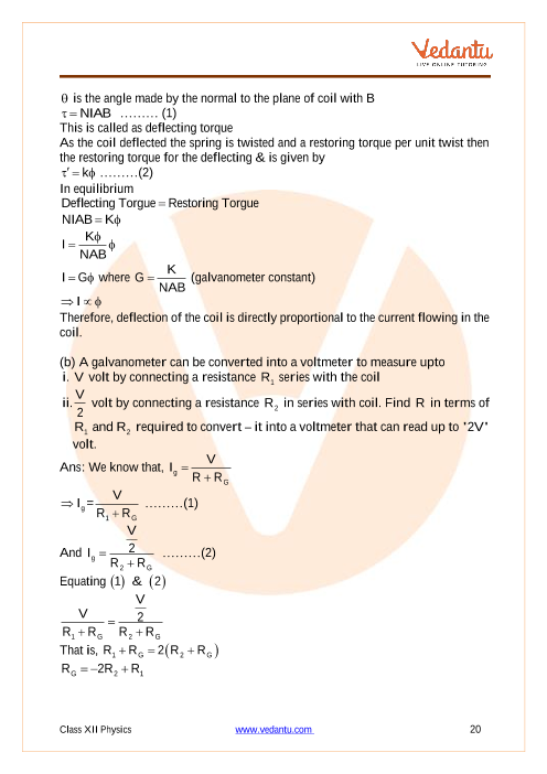 Important questions and answers of CBSE class 12 Physics