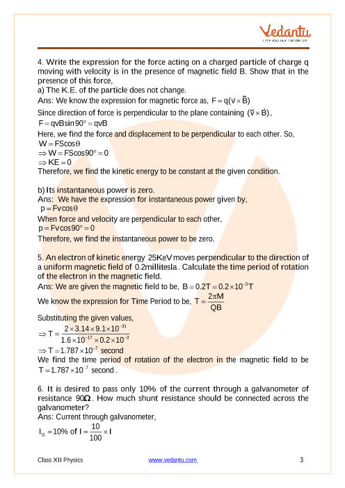 case study questions class 12 physics chapter 4